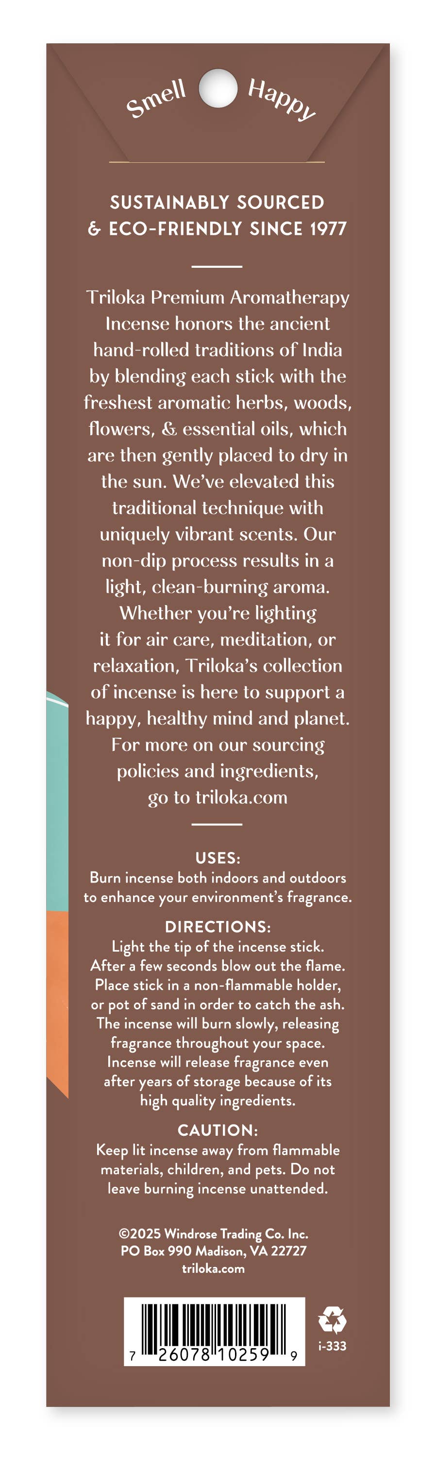 Triloka Frank-Myrrh-Sandalwood Blend Premium Incense