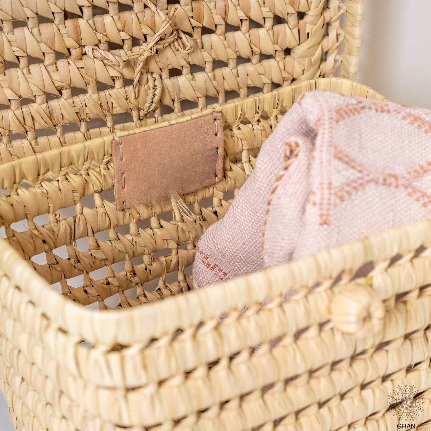Natural Woven Storage Basket, Natural Wicker Basket