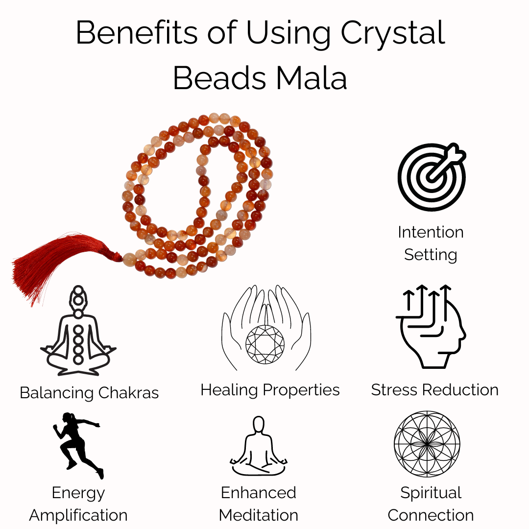 Gemstone Mala | Tiger Eye | 108 Prayer Beads Mala | Jap Mala