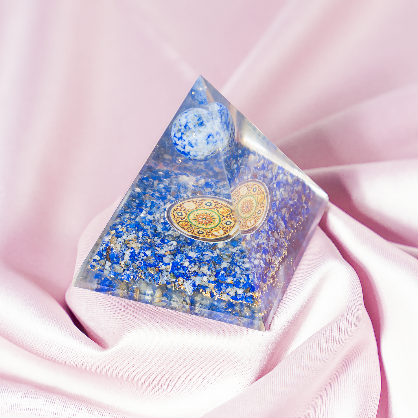 Orgone Pyramid | Lapis Lazuli | Crystal Energy Pyramid