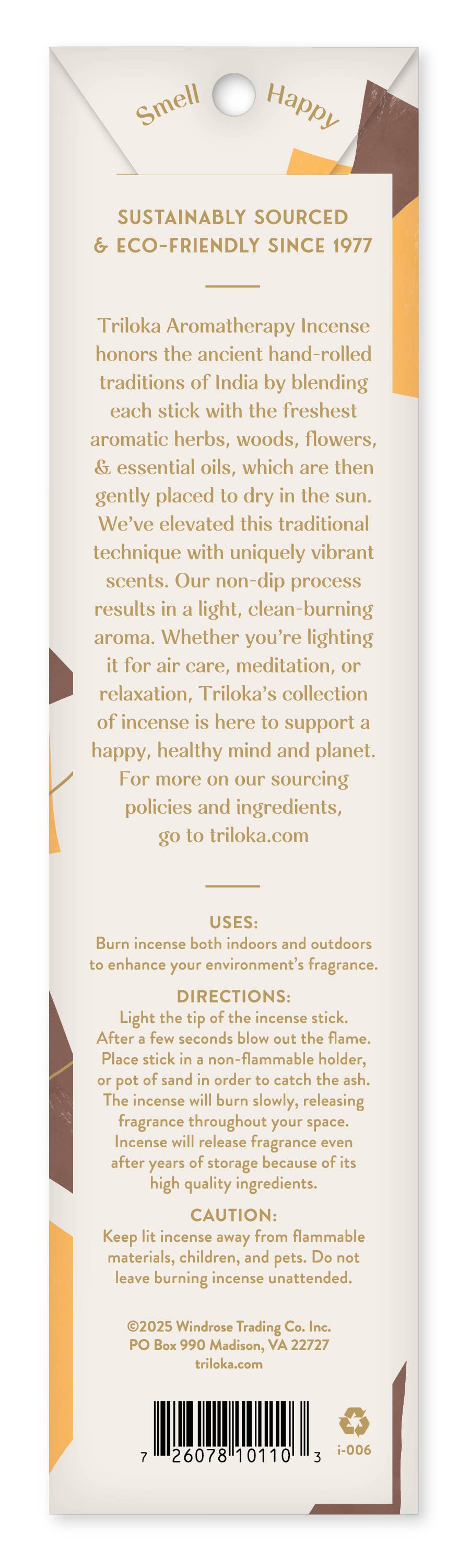 Triloka Frankincense & Myrrh Original Incense
