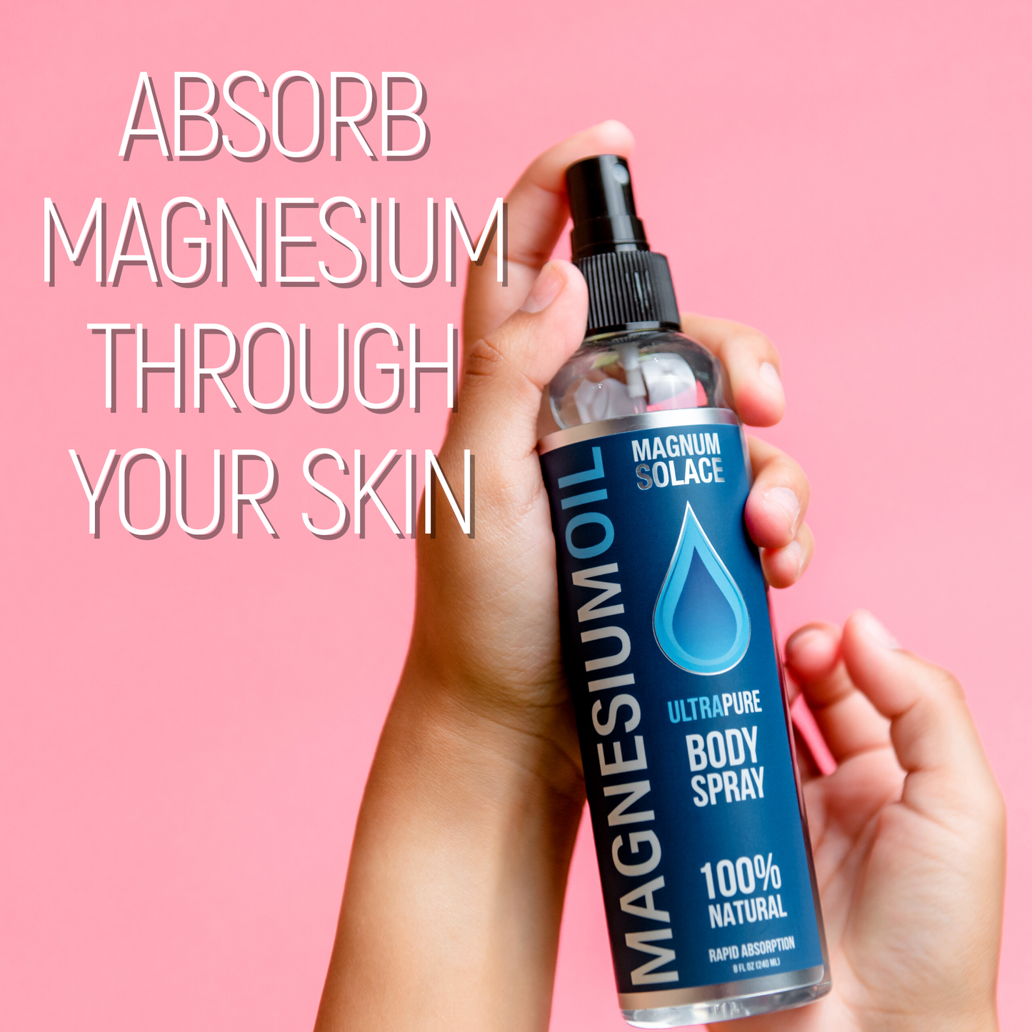 Magnesium Oil Spray for Restless Legs, Sleep, Muscle Relief (Pre-Order)