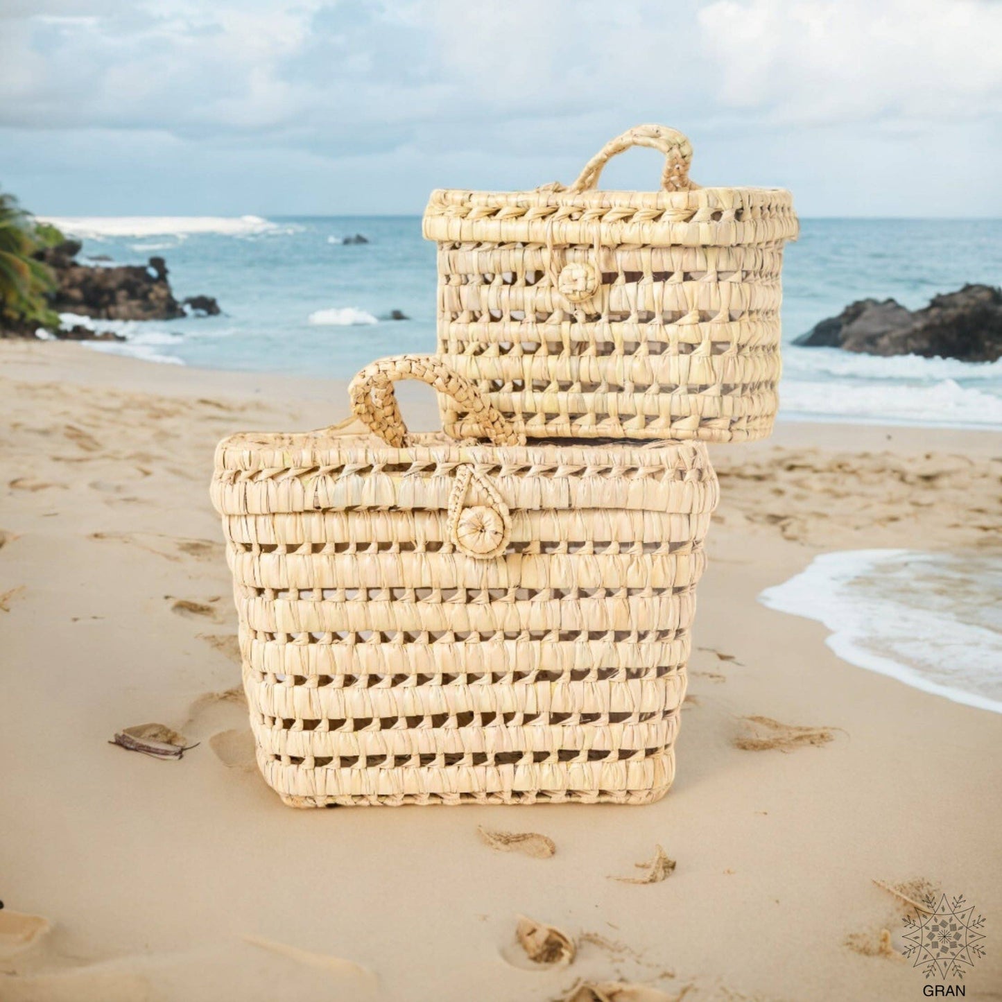 Natural Woven Storage Basket, Natural Wicker Basket