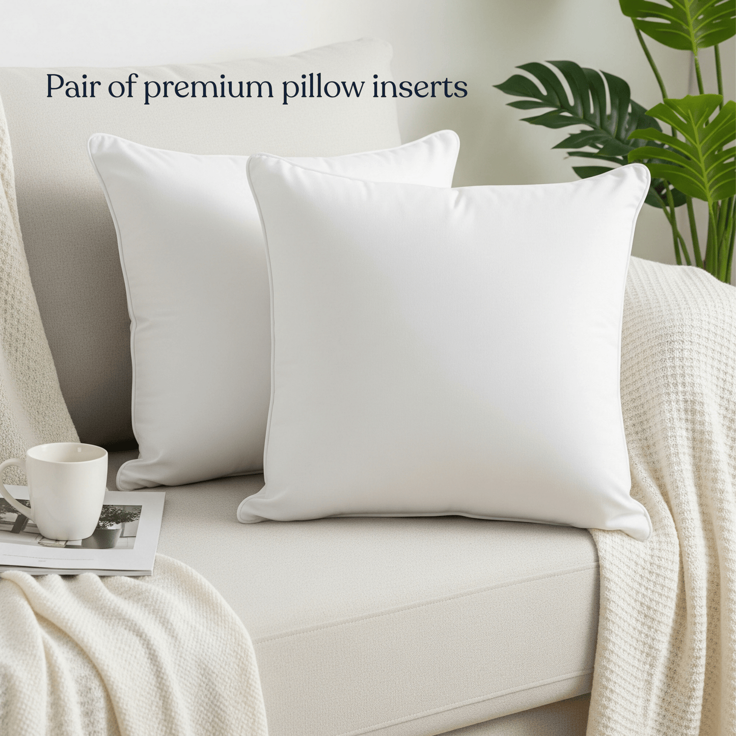 Down Alternative Pillow Inserts – Set of 2 (Pre-Order)