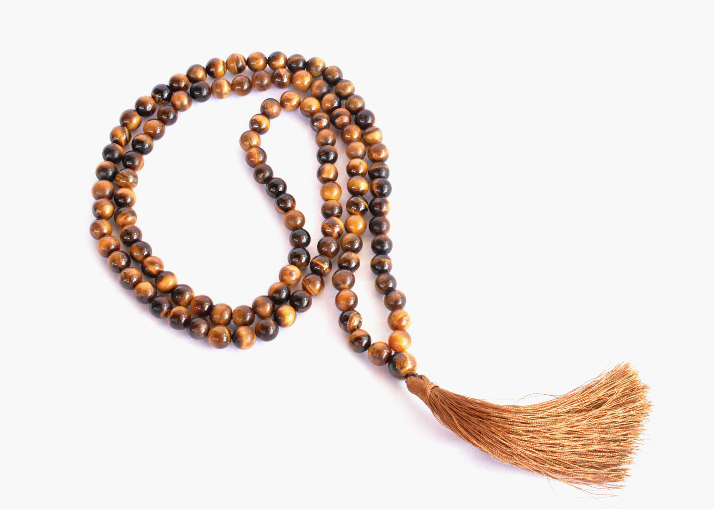 Gemstone Mala | Tiger Eye | 108 Prayer Beads Mala | Jap Mala