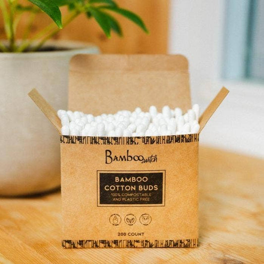 Bamboo Cotton Ear Buds - 200ct | Makeup