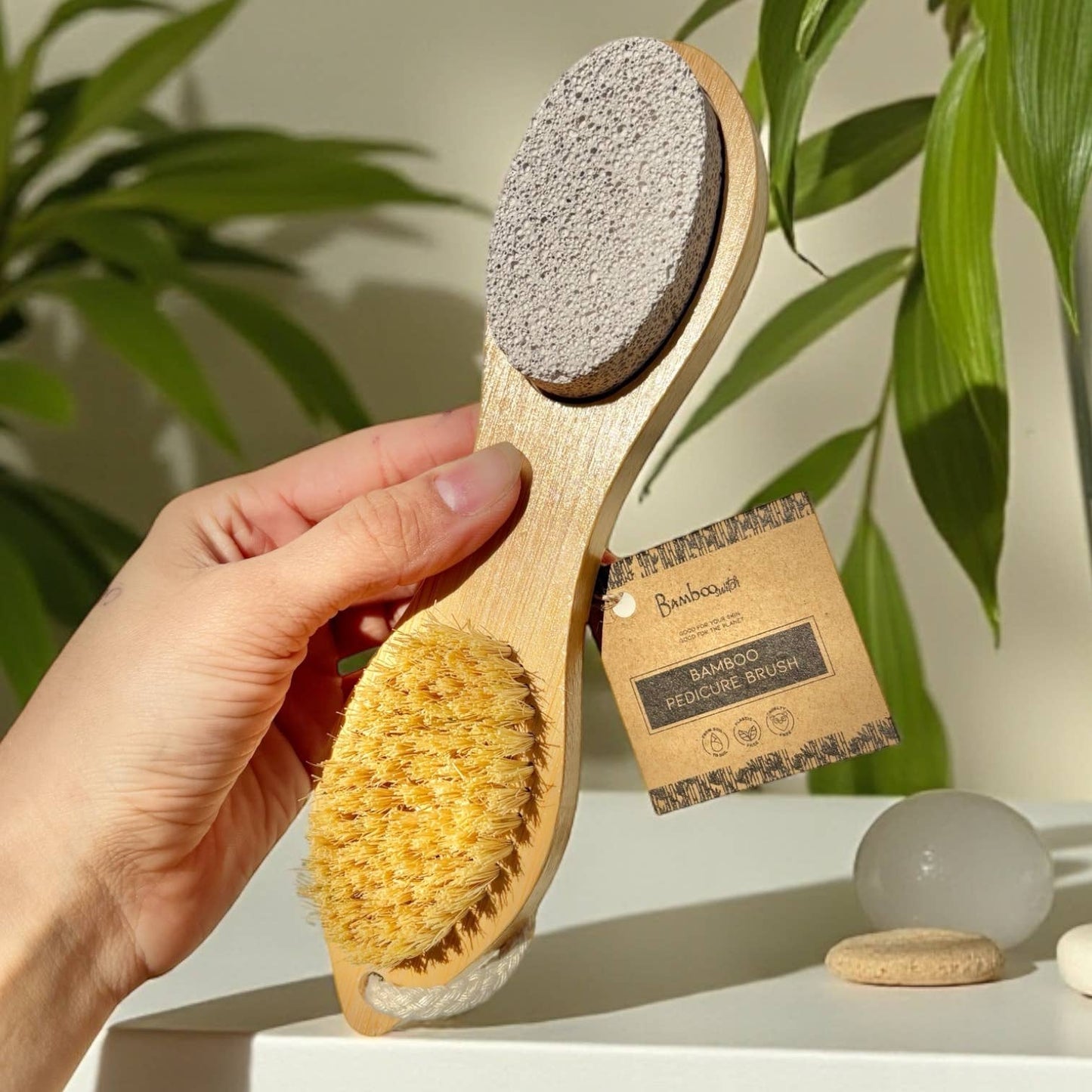 Bamboo Exfoliating Foot Pedicure Tool | Christmas Gift